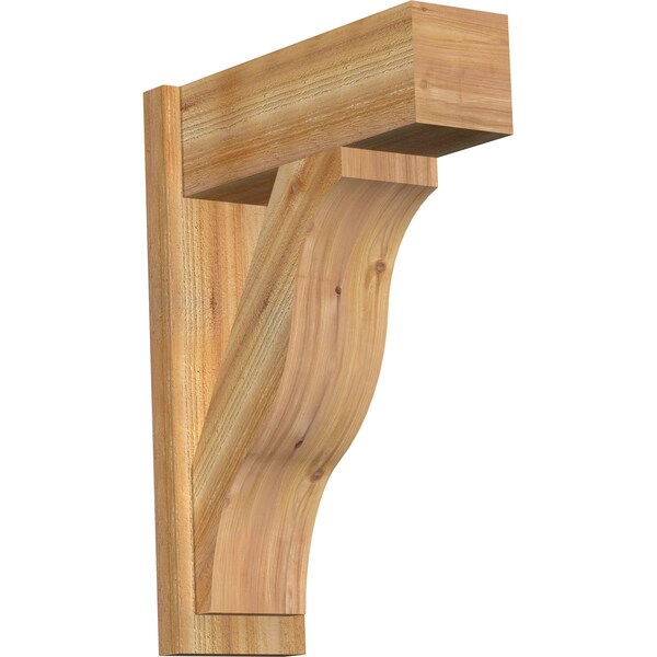 Ekena Millwork Funston Block Rough Sawn Outlooker, Western Red Cedar, 8"W x 22"D x 30"H OUT08X22X30FST05RWR - main